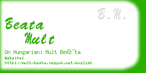 beata mult business card